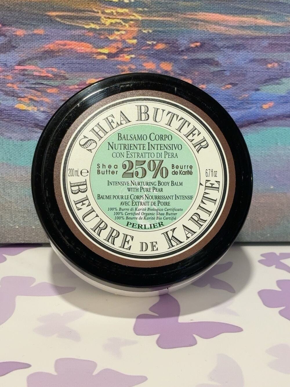 Perlier Shea Butter 25% Intensive Nurturing Body Balm Pure Pear